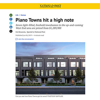 National Post Article Featuring Piano Towns