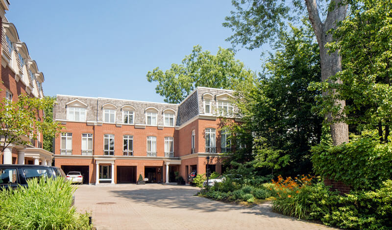The Annex on Brunswick Showing the Exterior Central Courtyard